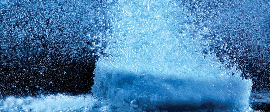 tablet in a glass of Water