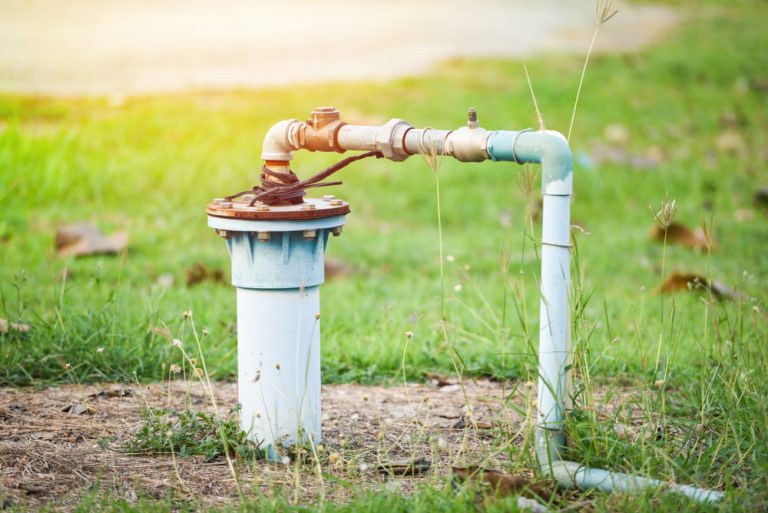 Groundwater,Well,With,Pvc,Pipe,And,System,Electric,Deep,Well