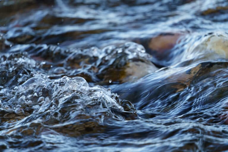 Close up of gurgling water