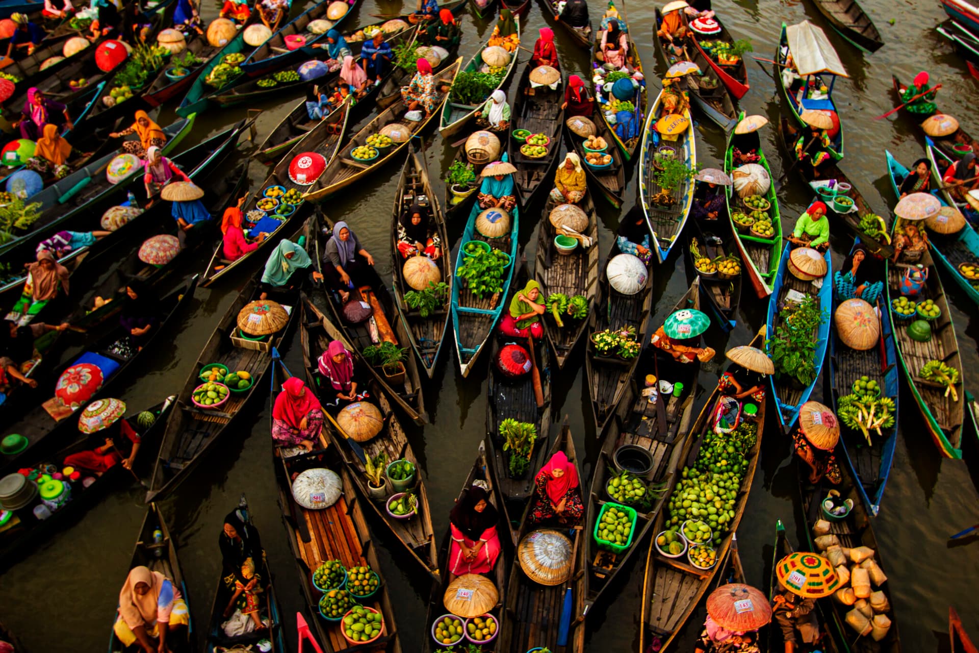Traditional Floating Market