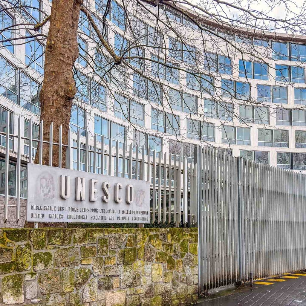 The UNESCO headquarters,Place de Fontenoy, Paris.