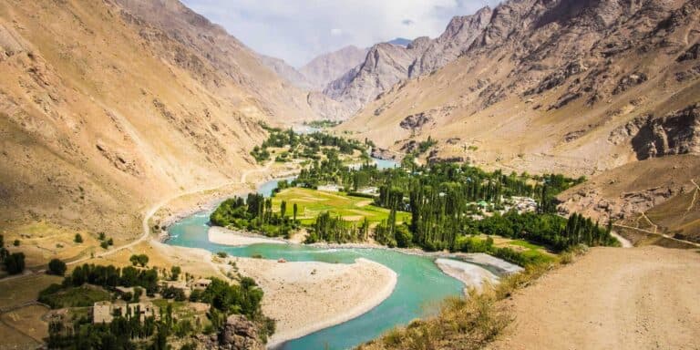 Wakhan Valley, between Tajikistan and Afghanistan.