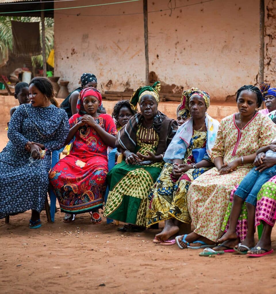 Village meeting, Bissau, Republic of Guinea-Bissau.