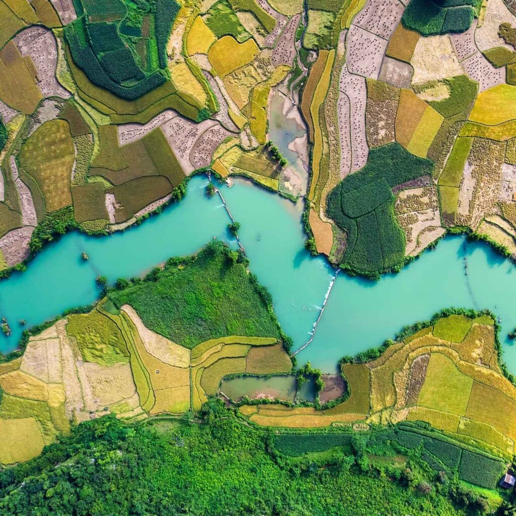 Phong Nam Valley, Cao Bang, Vietnam.