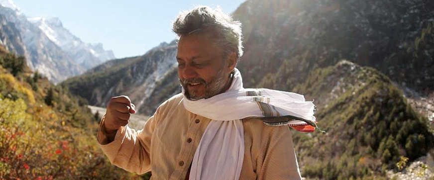 Rajendra Singh in the mountains of India