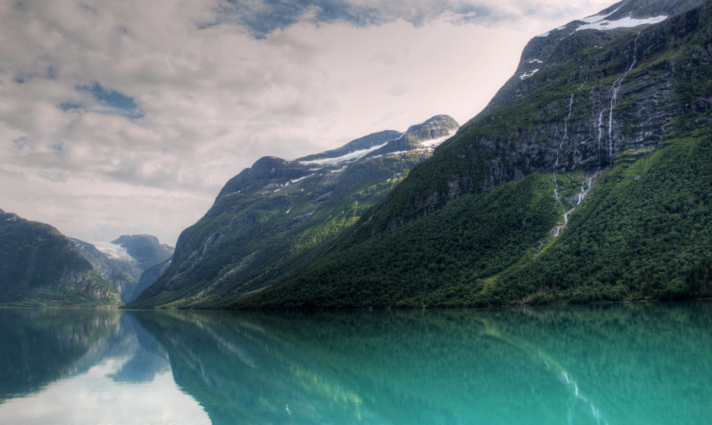 Rough nature in Norwegian landscape