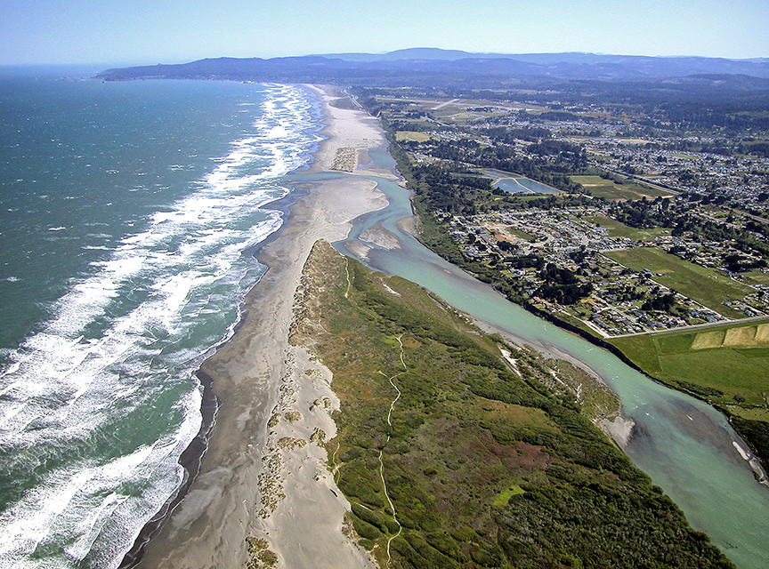 Mad River and Pacific Ocean
