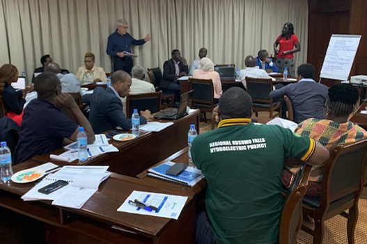 The image is from the Public Private Partnership introduction workshop organized by SIWI in Arusha, Tanzania November 2019. Participants are from the 9 member countries of Nile Equatorial Lake Region including NELSAP’s coordination Unit staff. Photo by Said Hashmat Sadat.