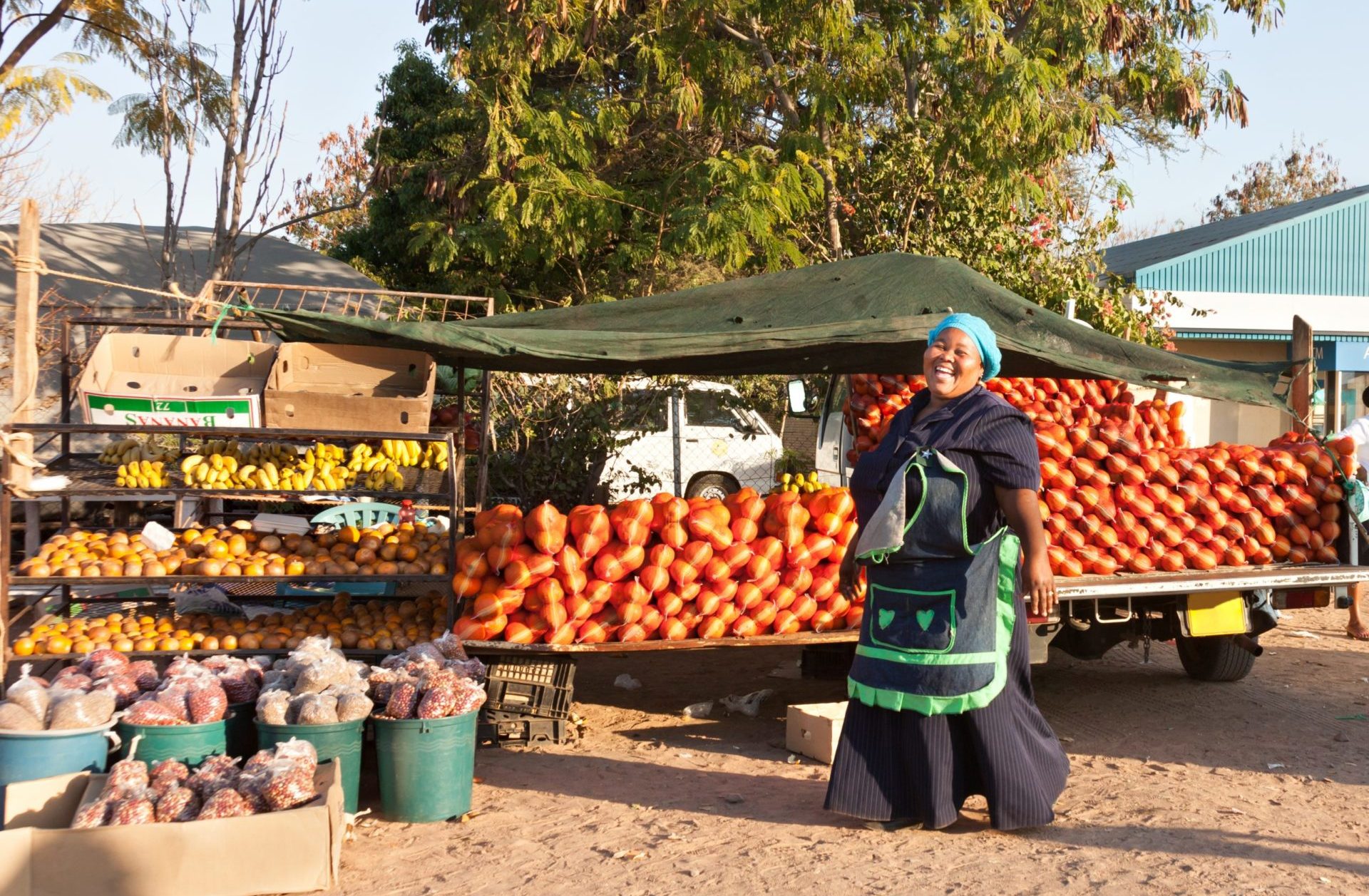 African woman street vendor