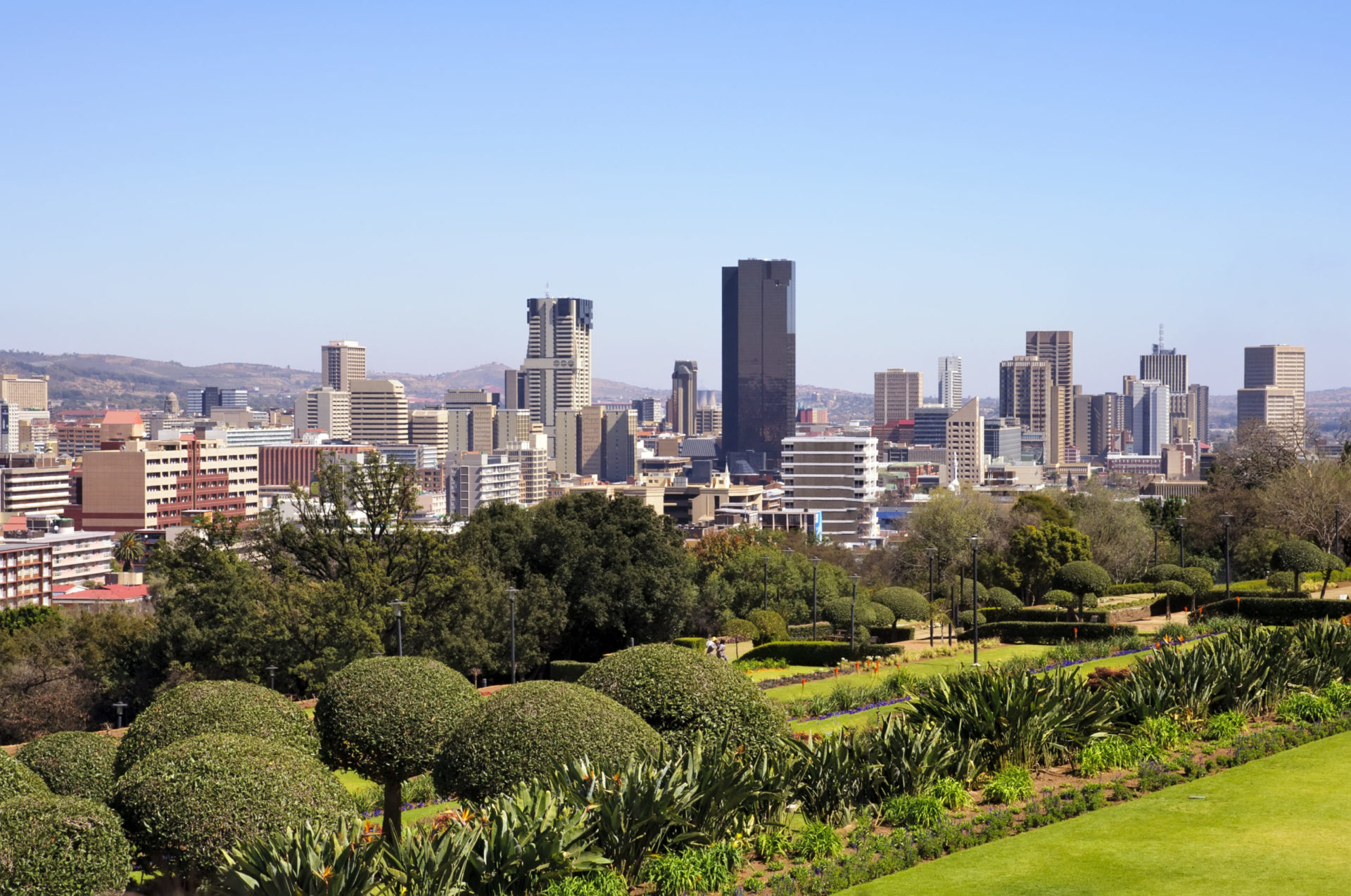 Skyline of the city of Pretoria, South Africa