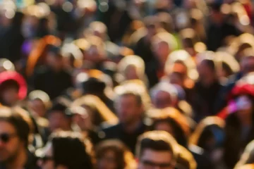 blurred picture of a crowd of people