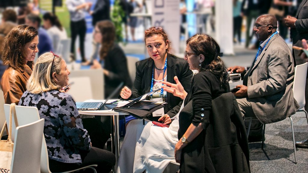 Facilitating a discussion at 2019 World Water Week