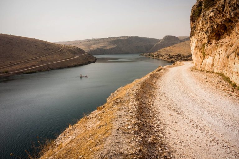 The Euphrates river, as it flows through Turkey.