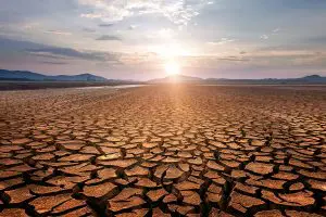 Global warming concept. Dry cracks in the land, serious water shortages. Drought concept. (Photo: Ph