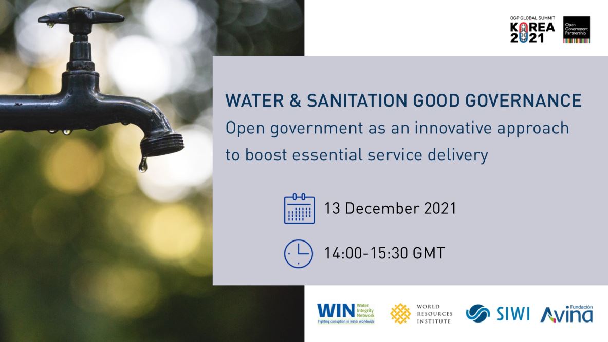 Water governance at the 2021 Open Government Partnership Global Summit - 13 december 2021