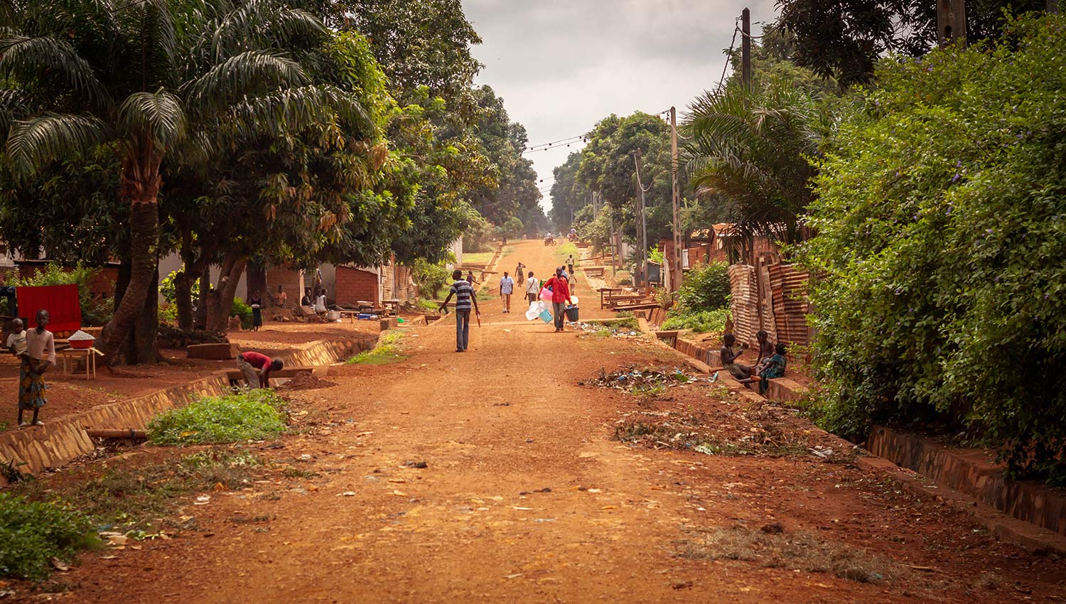 The streets of Bangui, the capital of the Central African Republic