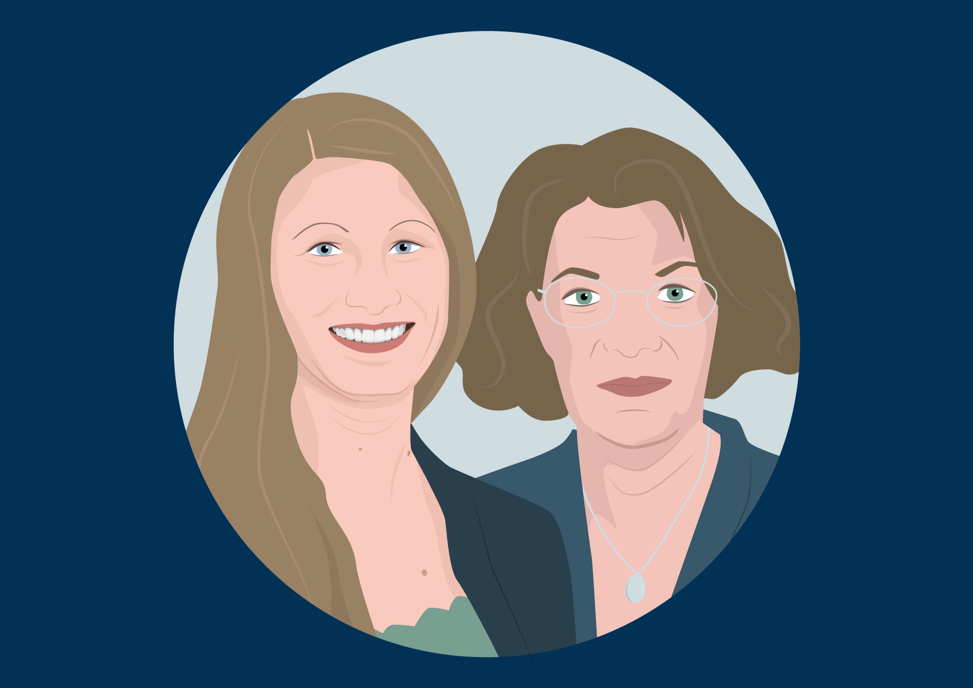 Anna Tengberg, from SIWI, and Thérèse Rudebeck, from WaterAid - illustration: Cecile Pillon Hue / SIWI