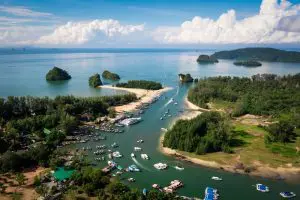 River mouth Phang-Nga province Thailand