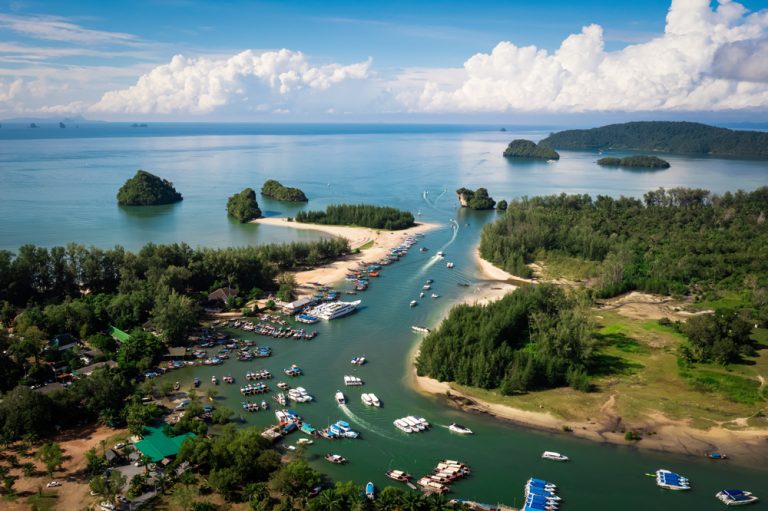 River mouth Phang-Nga province Thailand